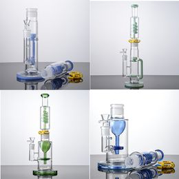 Two Styles Big Hookahs Glass Bong Inline Perc Water Pipes 18mm Female Joint With Bowl 4mm Thick Rig Oil Dab Rigs Smoking Accessories