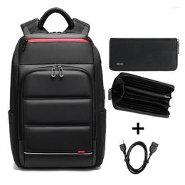 Backpack Men's Efficient Waterproof Backpacks 15.6 Inch Shockproof Business Laptop School Bags With USB Charging Port Travel