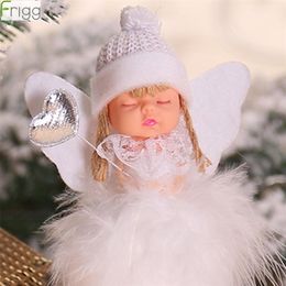 Other Event Party Supplies Christmas Toy Angel Doll Merry Decor for Home Elf Tree Pendant Xmas Gifts Deco Noel Navidad Year 220908