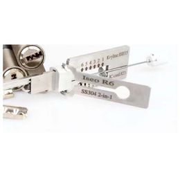 SS304 2-IN-1 2 In 1 ISCO R6 Civil House Lock Opener Lock Pick Set Dedicated Opening Tool Locksmith Tools