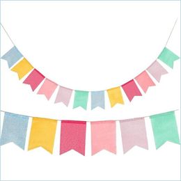 Party Decoration Party Decoration Flags Colorf Garlands Christmas Bunting Banner Flag For Wedding Birthday Celebration H Homeindustry Dhehq