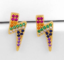 Jewelry Earrings Cubic Zirconia lightning star gold color CZ Crystal Ear Clips No Pierced earrings for women Jewellery f3w4