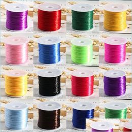 Cord Wire Cord For Jewelry Making 60 Meters Strong Mixed Color Crystal Elastic Rope String Stretch Line Diy Beaded Thread Necklace B Dhygi