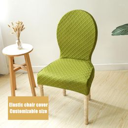 Chair Covers Round Backed Dining Room Elastic Seat Cover Kitchen Protector Case Stretch El Banquet Stool