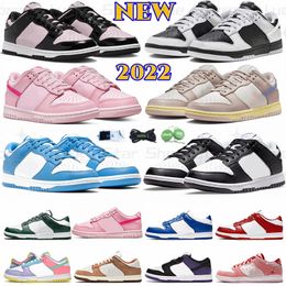 NEW 2022 Casual Shoes Triple Pink Panda Designer men women low sneakers green apple sun club White Black UNC Green Grey Fog Syracuse mens trainers sports