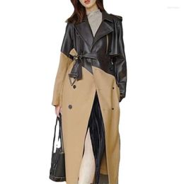 Women's Leather Women's & Faux Genuine Jacket Real Fur Coat Sheepskin Women Clothes 2022 Long Tops Windbreaker Abrigo Mujer Casaco