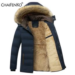 Mens Down Parkas Winter Warm Thick Fleece Parkas Men Waterproof Hooded Fur Collar Parka Jacket Coat Men Autumn Fashion Casual Parkas Men 220909