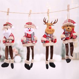 Christmas Decorations Snowman Santa Claus Pendant Merry Decor For Home 2022 Navidad Ornaments Happy Year Noel Xmas Gifts
