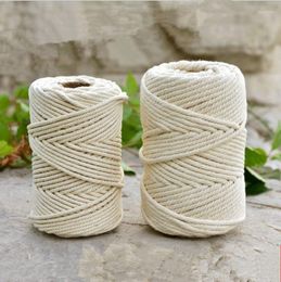 Clothing Yarn 3mm/4mm/6mm/8mm/10mm Natural Handmade Cotton Cord Thread Crochet Rope DIY Hanging Tapestry Weaving Knitting