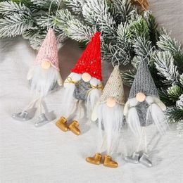 Other Event Party Supplies Christmas Toy Faceless Doll Merry Decor For Home Noel Navidad Xmas Tree Ornaments Happy 220908