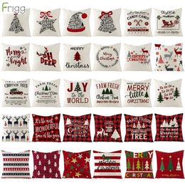 Other Event Party Supplies Christmas Toy Frigg 45x45 Cushion Cover Merry Decor For Home Xmas Navidad Noel Gifts Cristmas Ornament Year 220908