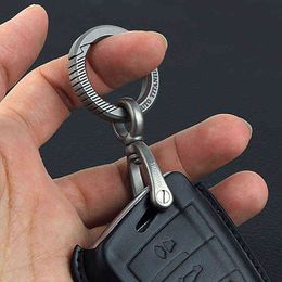 Keychains Titanium Men Women Car Keychain Rotatable Buckle Luxury Key Chain Ultra Lightweight EDC Key Ring Holder Lovers Special Gifts T220909