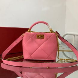 10A Original quality lady handbag Luxurious designer bags Sheepskin shoulder bag fashion crossbody bag tote bagss 21cm woman purse With box H001