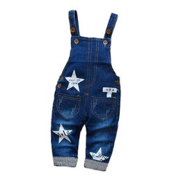 Overalls 1-4Y Kids Pants Cartoon Denim Overall For Girl Bib Jeans Boy Overalls Baby Rompers Jeans Children Jum psuit boy Pants 220909