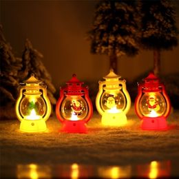 Other Event Party Supplies Christmas Toy Decorations For Home Lantern Led Candle Tea light Candles Xmas Tree Ornaments Santa Claus Elk Lamp Kerst 220908