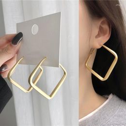 Dangle Earrings Hyperbolic Large Hollow Square Drop Classic Simple Rhombus Pendent For Women Girls Ear Jewellery Gift 2022 Trend
