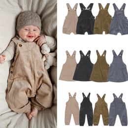 Overalls Kids Overalls Autumn Winter KS Brand Boys Girls Cute Strap Corduroy Pants Overalls for Toddler Outwear Clothes 220909