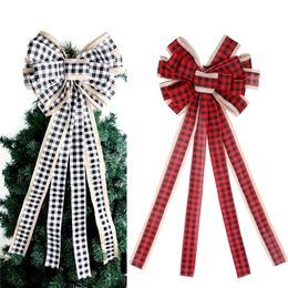 Party Decoration Butterfly Bow Hanging Deco For Christmas Decoration Home Colourful Bowknot Xmas Tree Ornaments Year 2023 Navidad #t2p 220908