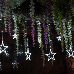 Strings 3M Led Christmas Lights Outdoor Fairy Curtain String Star For Party Wedding Garland Light Decoration AC220V Or 110V