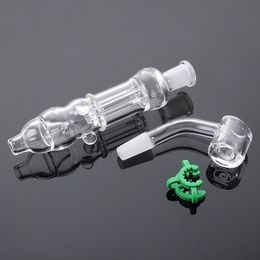 NC Kits 10mm OD Joint Quartz Smoking Accessories High Borosilicate Material For Hookahs Pipe Rigs Come With Banger Keck Clip NC39