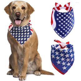 Roupas para cães Bandeira dos EUA Bandanas Grandes Bandeiras Americanas Cachecóis para Grandes Médios Pequenos Cães Bib de Animais de Estimação