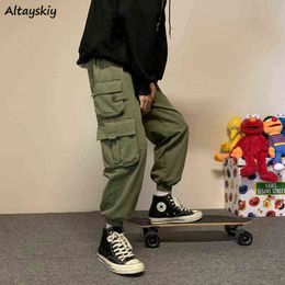 Men's Pants Men Cargo Pants Straight Pencil Trousers Military Tactical Multi-pocket Retro Loose Streetwear Daily All-match Casual Pantnes T220909