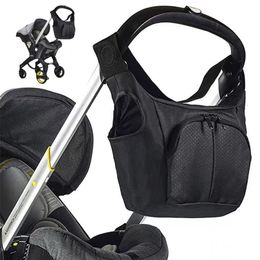 Stroller Parts Accessories Multifunctional portable diaper bag compatible with doonafoofoo stroller black waterproof storage bag 220909