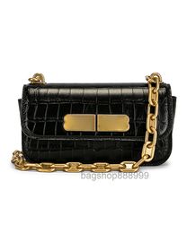 Shoulder Handbags Half Moon Bag Lady Crossbody Purse Metallic Totes Hasp Plain Chain Letters Alligator Crocodile Wallet Women Luxury Designe