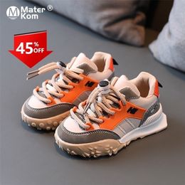 Tênis tênis tamanho 2136 Sapatos casuais de sapatos casuais tênis de elástico para crianças meninos meninos sapatos esportivos para crianças Tenis 220909