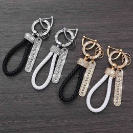 Keychains Diamond-studded Car Keychain Anti-lost Mobile Phone Number Plate Car Keychain Backpack Pendant Car Key Ring Chain Pendant T220909