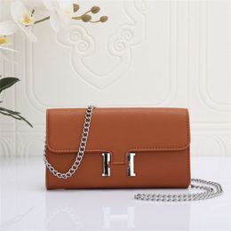 Designers Multifunctional Wallet Women Diagonal Chain Clip Bag Card Holder Coin Bags Leather Fashion Brand Wallets