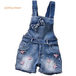 Overalls year Spring Autu kids overall jeans clothes Pure cotton making Girl 2-6 years old baby /infant girls bib pants girls dres 220909