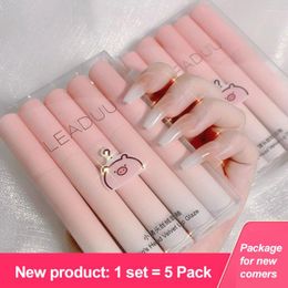 Lip Gloss Five Pieces Matte Mini Glaze Set Box Waterproof And Long-lasting Non-stick Cup Easy Makeup Lipstick Student Gift