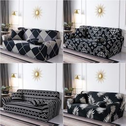 Chair Covers 1 2 3 4 seat Plain Sofa Stretch Tight Wrap All inclusive for Living Room funda sofa Couch ArmChair 220906