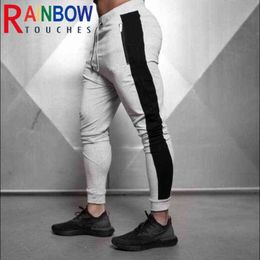 Men's Pants Rainbowtouches All Seasons Fitness Men New Style Casual Slim Zipper Pocket Printing Gym Sport Pencil Pants 100%Cotton T220909