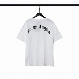 Palms Angels Shirts T 22SS Letter Loose Casual Unisex Round Neck Short Sleeve Men Women Lovers Style Boyfriend Gift t-shirt 806 05