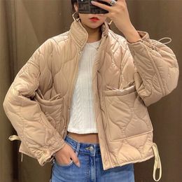 Women's Down Parkas Winter Coat Short Down Jacket Women Parkas Loose Solid Coat Light Slim Streetwear Jacket Female Chic Outerwear 220909