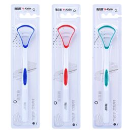 Wholesale Mouth Oral Cleaning Hygiene Tools Tongue Coating Brush Cleaner Shaver Tongues Spatula Scraper Food Grade
