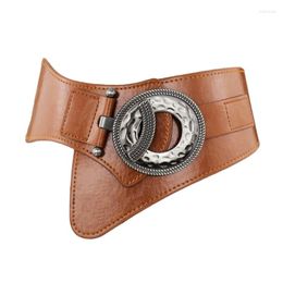 Belts Fashion PU Leather Cummerbund Strap Women Wide Waist Elastic Stretch Belt High Quality Girdle For Girls