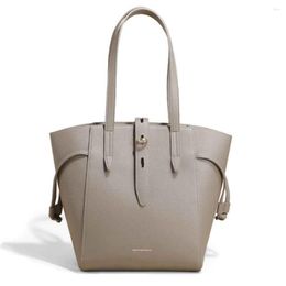 Evening Bags MS Luxury Genuine Leather Tote Women Casual Handbag Cowhide Luchee Pattren Bucket Bag Unique Shoulder Purse Designer 2022