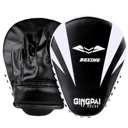 punch gloves UK - Factory whole 2 PCS Kick Boxing Gloves Pad Punch Target Bag Men MMA PU Karate Muay Thai Fight Sanda Training Adults Kids Equipment236h