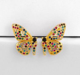 Jewellery Earrings Cubic Zirconia moon butterfly gold Colour CZ Crystal Ear Clips No Pierced earrings for women Jewellery ah35