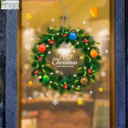 Other Event Party Supplies Christmas Window Stickers Decoration For Home Merry Ornaments Xmas Navida Happy Year 220908