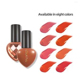 Lip Gloss LAMUSELAND Makeup 8 Colours Heart Shape Long-Lasting Matte Waterproof Liquid Red Lipstick Cosmetic Tools Make Up #LK28L