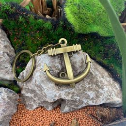 Keychains Alloy Sailboat Anchor Keychain Men High Quality Car Keychain DIY Metal Holder Chain Sailing Ship Sailboat Pendant for Men Gift T220909