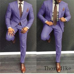 Men's Suits Blazers Thorndike Men Colorful Fashion Wedding Suit Custom Size Lavender Purple Beige Green Blue Red Suits Jacket and Pants Tuxedos 220909