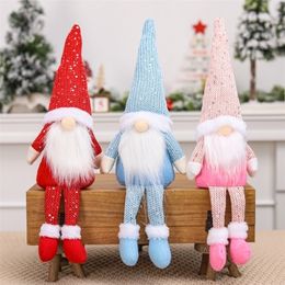 Other Event Party Supplies Christmas Toy Gnome Faceless Sequins Doll Decoration For Home Ornament Cristmas Xmas Gift Navid 220908