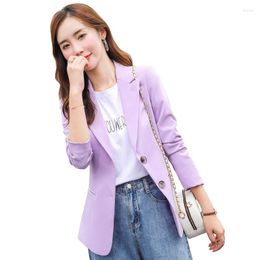 Women's Suits Lenshin High-quality Blazer Straight And Soft Jacket Office Lady Style Coat Business Formal Work Wear Candy Colour Tops