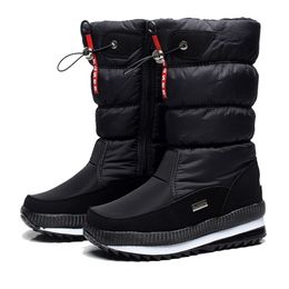 Boots Women Snow Winter Female Thick Plush Waterproof nonslip Thigh High Fashion Warm Fur Woman Shoes 2023 220908