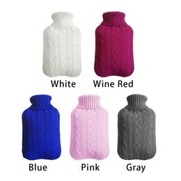 2000ml Explosion-proof Hot Water Bottle Protective Warm Large Cover Winter Heat Preservation Soft Safe Removable Knitted 1223106